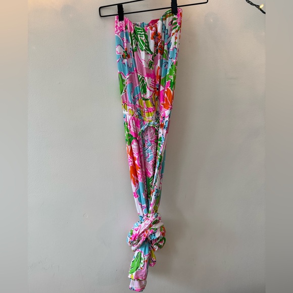 Lilly Pulitzer x Target Strapless Maxi Dress Floral Print XS - Picture 3 of 7